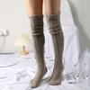 Stacked Socks Popular Fashion Trend Models Knee-High Socks Lengthened Knitted Socks Long Long Woolen Women's Socks