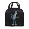 Futuramas Cartoon Comic Product Insulated Lunch Bag For School Food Storage Bag Leakproof Cooler Thermal Lunch Boxes