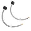 2pcs RV Pigtail Hose Connector 15inch 1/4in NPT High Pressure 2 Stage Auto Changeover Regulator Pigtail Hose for RV Van Trailer