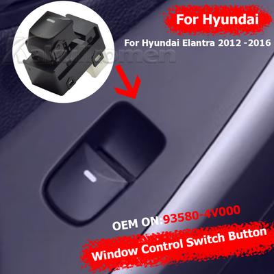 93580-4V000 Car Electric Power Window Switch Button Passenger Compatible for Hyundai Elantra 2012 2013 2014 2015 2016 Auto Parts