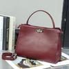 Genuine Leather Women's Large Capacity Tote - First Layer Cowhide Crossbody for Business and Commuting