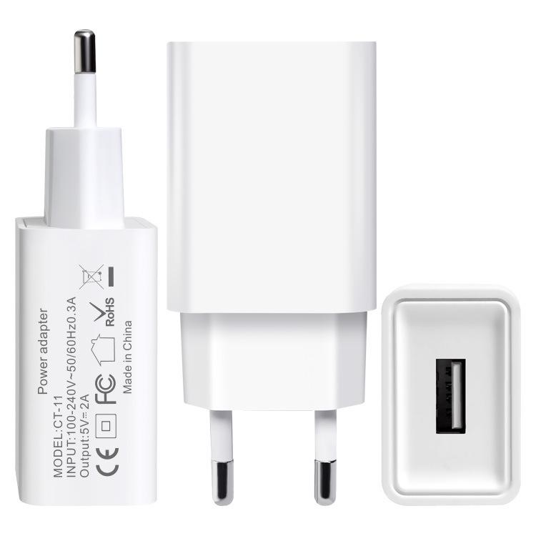 5V2A European Standard USB Charger, CE/ROHS Certified Power Adapter for Mobile Phones