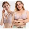 Plus Size Front Buckle Wireless Lace Seamless Beauty Back Shaping Nursing Bra