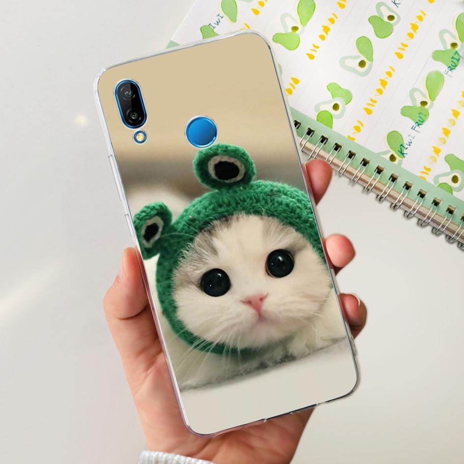 Case For Huawei P20 Lite Cover Cute Astronaut Cartoon Slim Clear Soft Silicone Back Phone Cover For Huawei P20Lite ANE-LX2 Funda