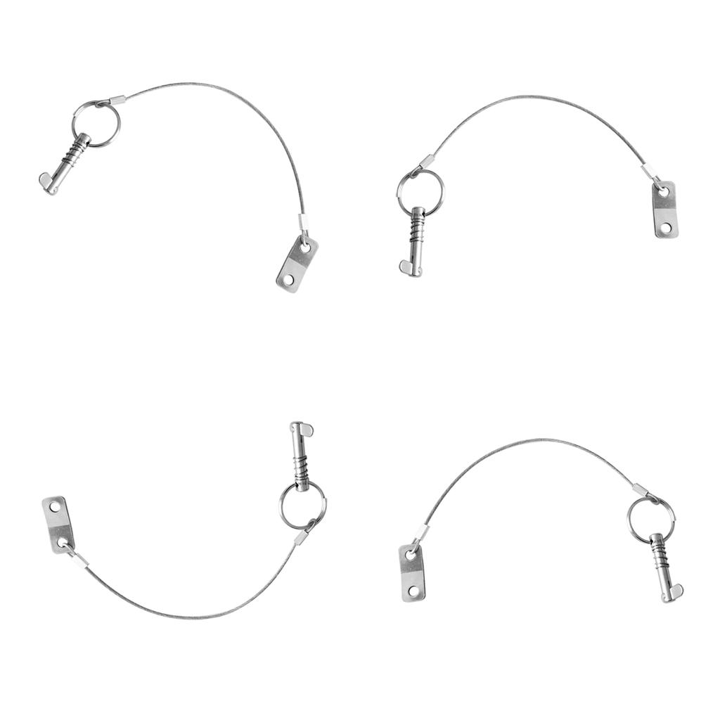 4pieces Stainless Steel Pin Lanyard Top Deck Hinge