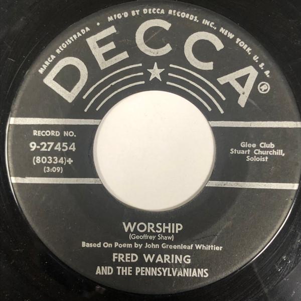 

7inch Record FRED WARING & THE PENNSYLVANIANS - No Man Is An Island 927454 DECCA 1951 US Jazz Used