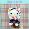 Plush Toy With Denim Pattern And Cartoon Design For Kids Gift