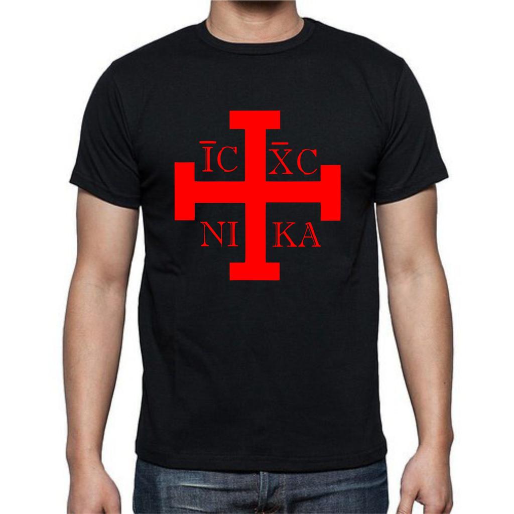 Symbol IC XC NI KA Cross Sign Knights Templar T Shirt Mens Womens Tees Top Tee
