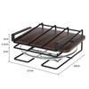 Pot Lid Storage Cabinet Lower Hanger Non-punching Kitchen Cabinet Hanging Holder  Kitchen Supply