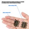 Antique Butterfly Shape Hinges Replacement Jewelry Box Small Hinges with Screws for Crafts Making Easy To Install