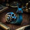 Realistic Skull Snail Sculpture Halloween Resin Statue, Creepy Horror Ornament with Small Gift for Friends Shell, Scary Party Haunted House