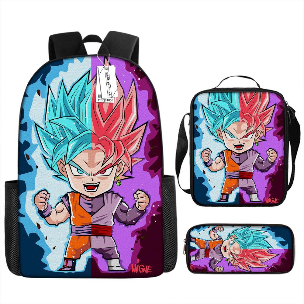Summer School Bag Dragon Ball Animation Lunch Bag Elementary and Secondary School Backpack