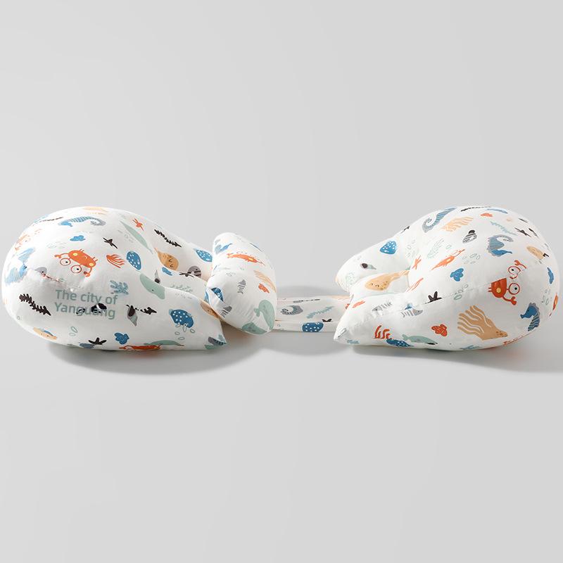 Pure Cotton Detachable U-Shaped Maternity Pillow Summer Waist Support Nursing Cushion A