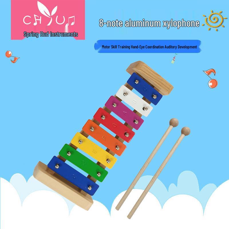 Children s 8-Tone Aluminum Xylophone for Early Music Education