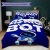 Parure de lit ASTRO BOT motif uilt Set uilt Housse Taie d'oreiller Décoration de maison Cadeau d'anniversaire (1 * housse de couette + 2 * taie d'oreiller sans garnissage)