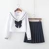 Kishi Original japansk sjømannsuniform: Langt skjørt ungdomsskolesett for kvinner