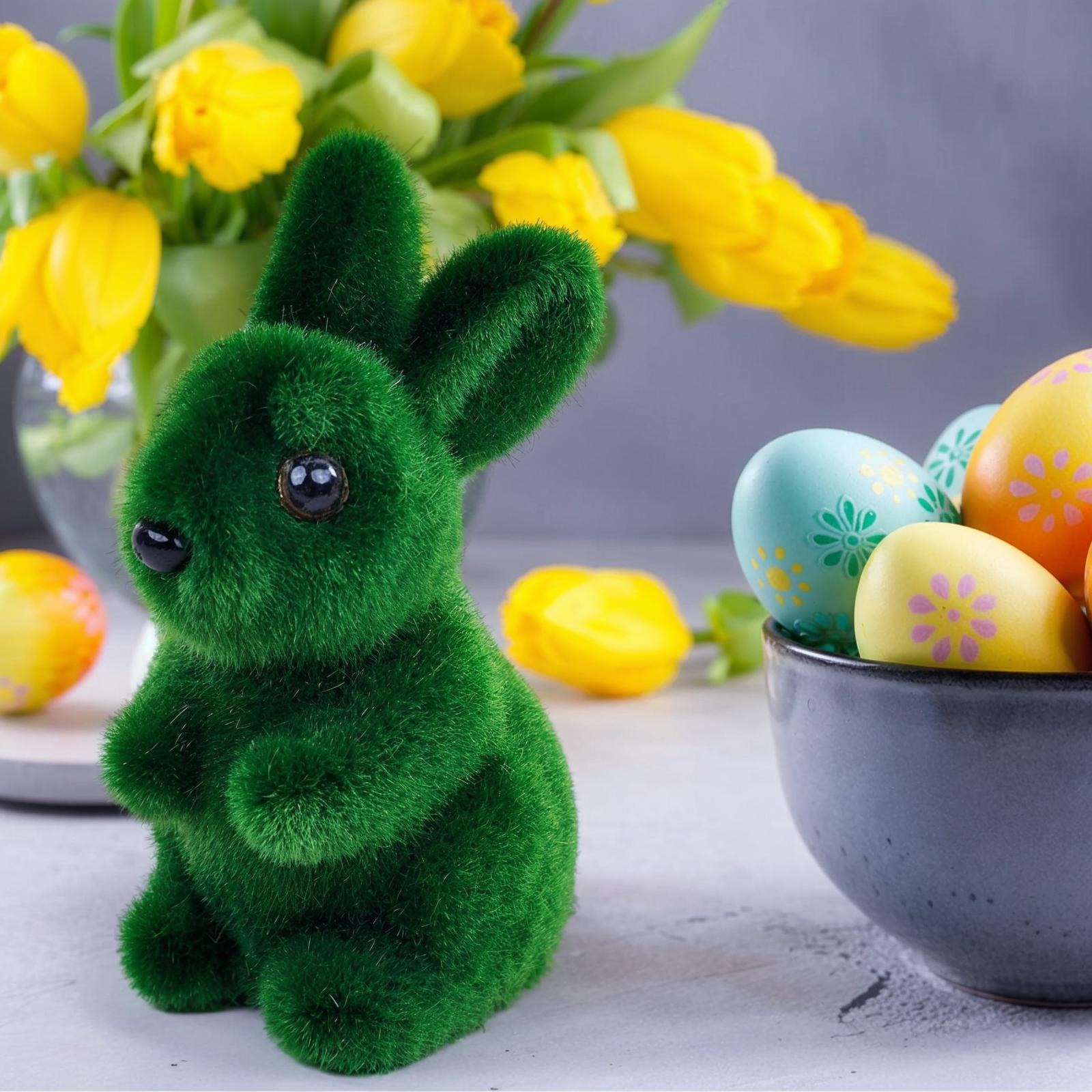 

Green Bubble Flocking Simulation Three Dimensional Moss Craftwork Ornament Gardening Decoration One Size зелений