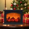 Outdoor Fireplace Lanterns Flameless LED Fire Lamp Battery Operated USB Charging Decorative Flameless Tabletop Light For Indoor