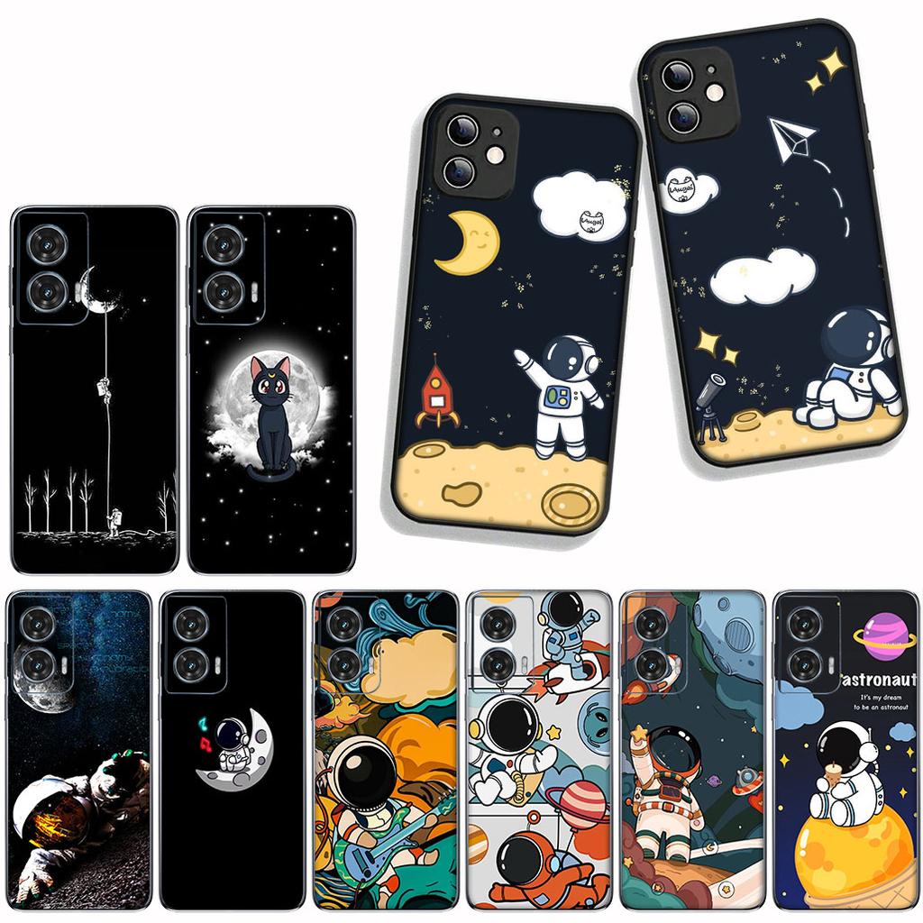 For Xiaomi Redmi 15C 15 A4 A5 9A 9T 10A 10C 9C NFC Note 11 9 8 10 Pro 8T Phone Cover Case Moon Stars Sky Astronaut Cat Rocket