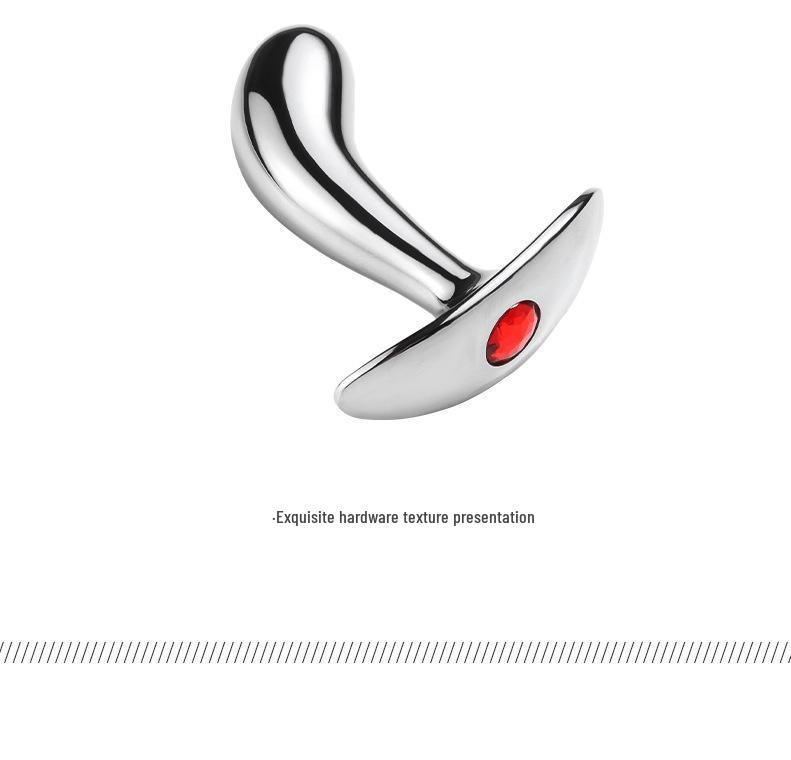 Aluminiumlegierung G-Punkt Flirt Metall Daumenanker Analplug für Weibliche Outdoor Selbstbefriedigung