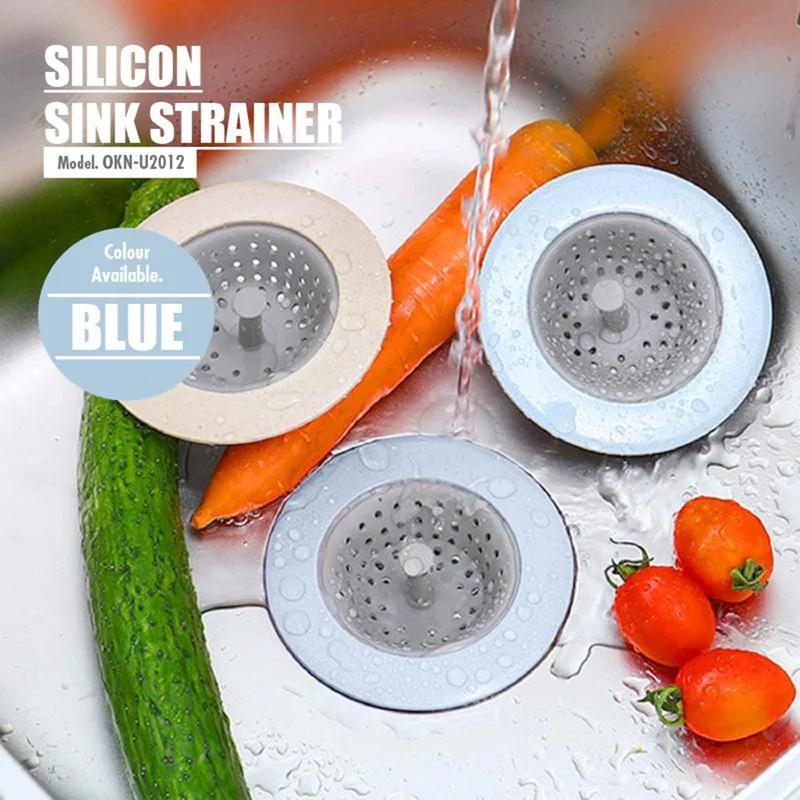 1/2/4pcs Silicone Anti-Clogging Filter Portable Sink Strainer Bathroom Kitchen For Drains Cover Hair Waste Plug Filter Strainer
