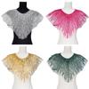 Embroidery Lace Frontal Rhinestone Applique Women's Clothing Apparel  Wedding Party Performance