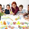 Stress-Relief Diy Intellectual Development Toy Colorful Versatile Magic Ruler And Cube Multi-Level Children'S Day Activity Gift