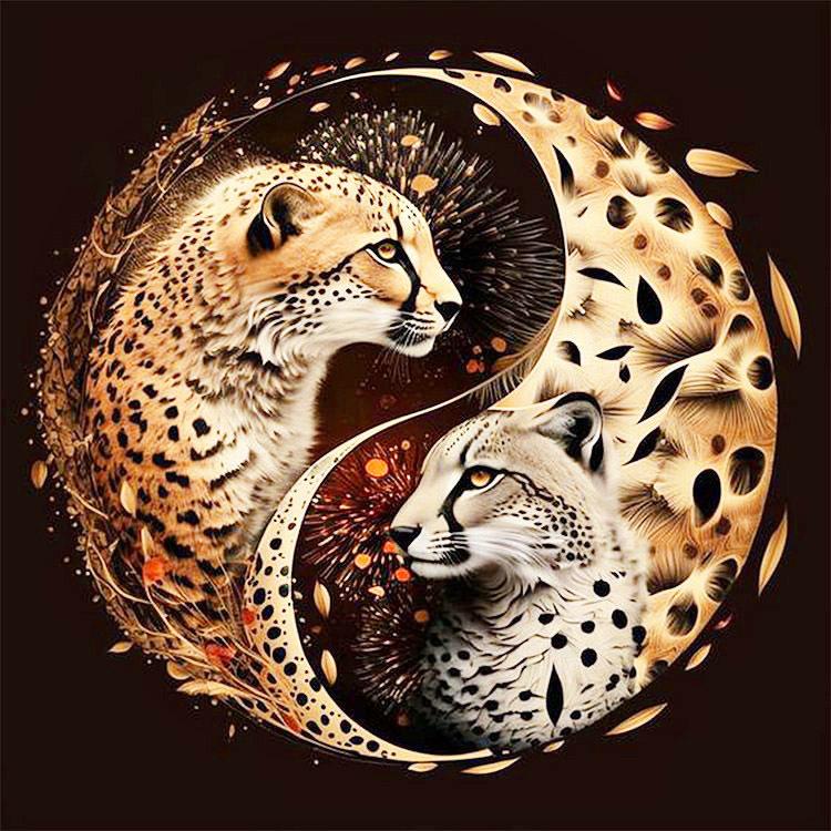 Diamond Art Painting Mosaic Tai Chi Animals Full Square/Round Embroidery Tai Ji Yin Yang Bird Home Decor