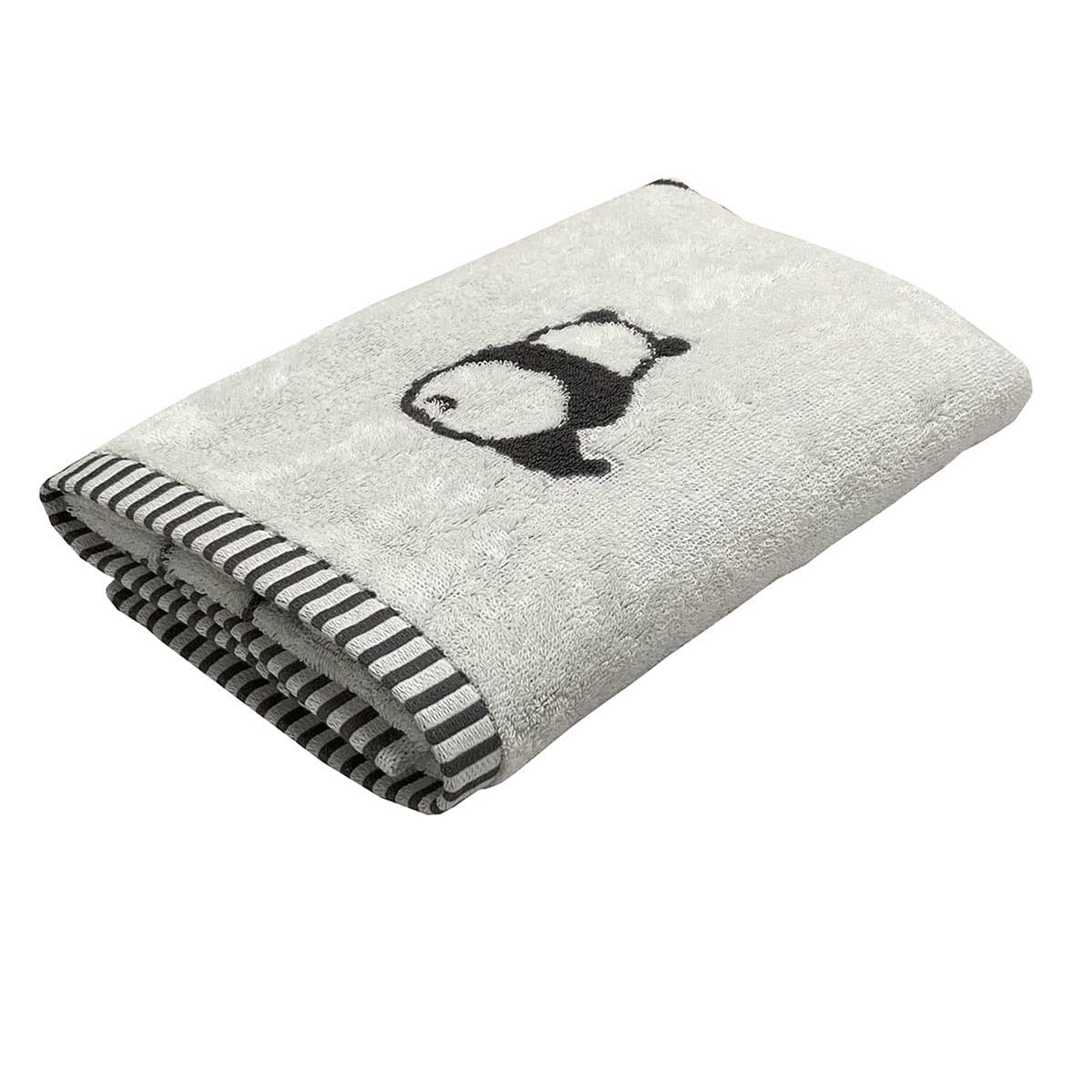 

Полотенце Imabari, банное полотенце, 1 шт., рисунок панды, цвет слоновой кости, милый рисунок животных, 60x120 см, впитывающее воду, пушистое, сделано в Японии, для детского сада, школы, сна