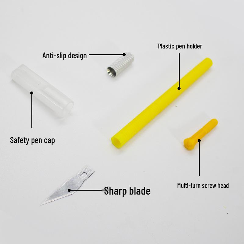Precision Art Knife for Students - Ideal for Paper Cutting, Stamp Carving & Crafting