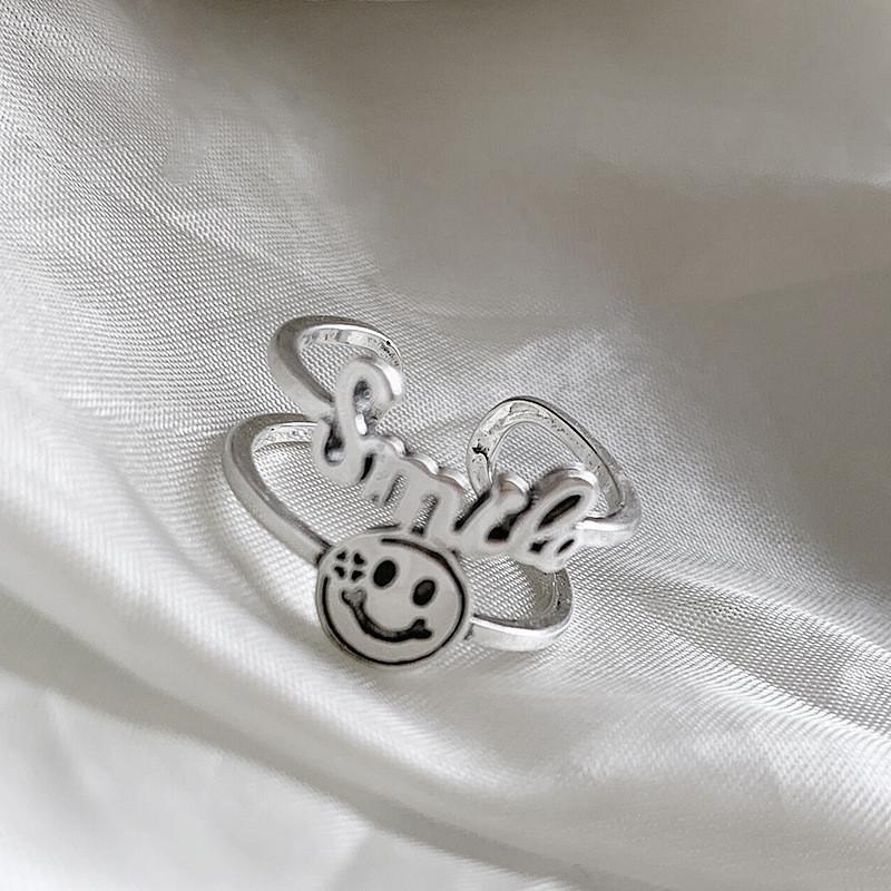 925 Silver Unique Ring For Women Ideal For Ins Style And Minimalist Fashion With Adjustable Size