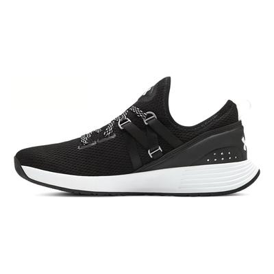Breathe Trainer Round Toe Comfortable Shock Absorption Non-Slip Low-Top Training Shoes Women Sneaker Black White 3021335-001