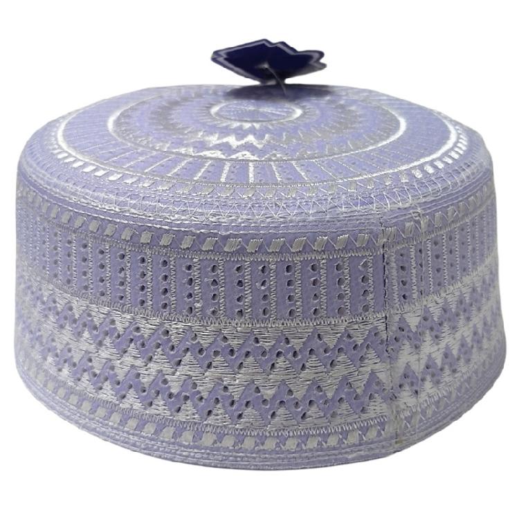 Turban Caps for Men Breathable Cotton Kufi Hat Round Arabia Hat Islamic Skull Hat