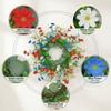 45cm Patriotic Decorative Red, And Blue Wreath – Front Door Wreath / Door Hanging – Independence Day Decoration