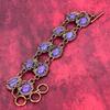 Charoite bracelet copper wire wrapped bracelet adjustable chain bracelet gemstone copper jewelry handmade bracelet gift for her wire jewelry