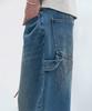 MAISON MINED Back-Point Denim Pants Mid Blue