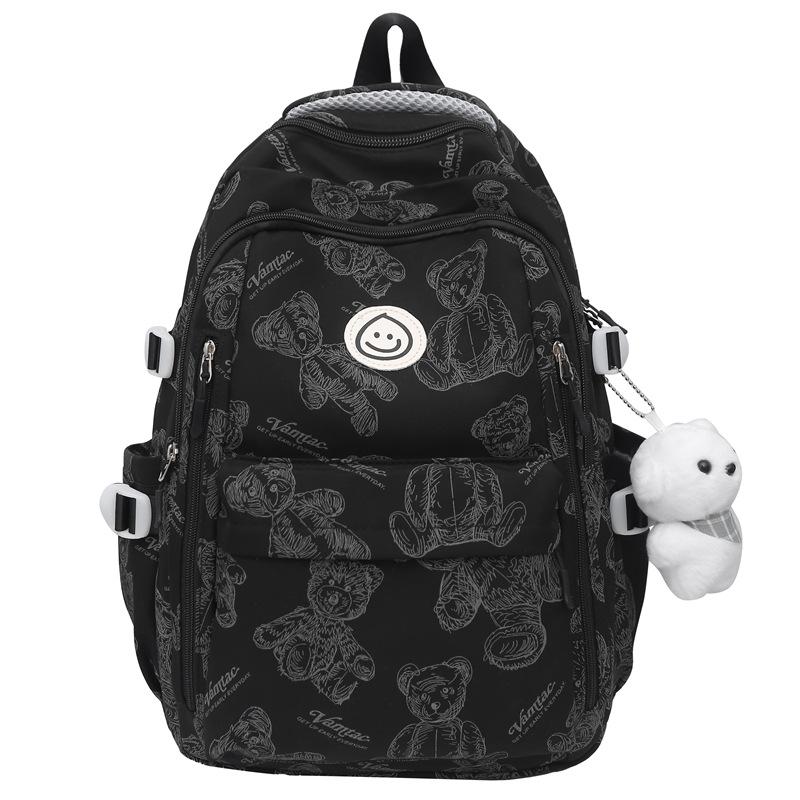 School bag for girls, high school students, large-capacity high school burden reduction backpack for primary school students, high-value lightweight
