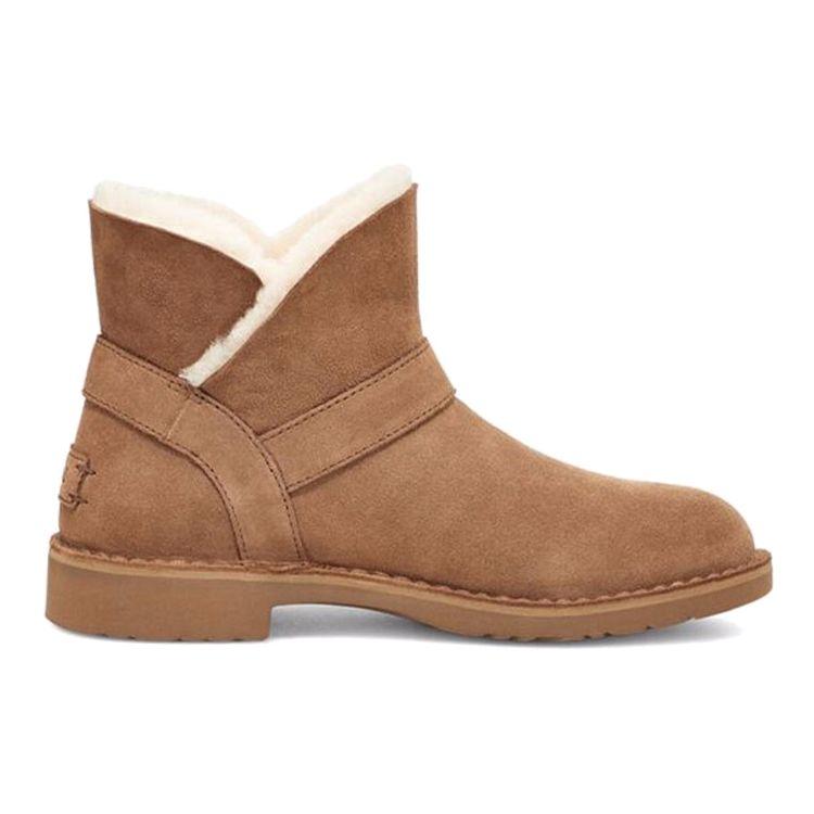 UGG Aubrielle Semišové Teplé Zavinovací Lehké Pohodlné Plyšové Módní Venkovní Krátké Sněhule Dámské boty Kaštanové 1120700-CHE