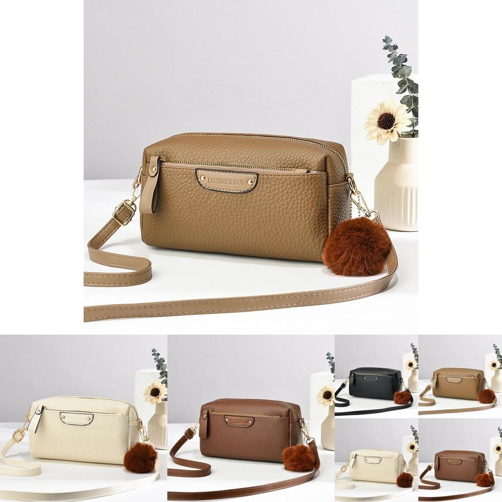 Stylish Coffee Pu Handbag Spacious Interior And Chic Design Ideal For Daily Outings