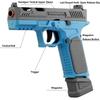 Pistol G17 Soft Bullet Toy Continuous Firing Blowback Guns Shell Ejected Manual Airsoft Weapon Kids Birthday Christmas Gift