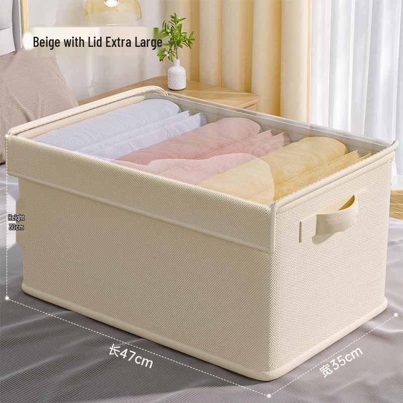 Foldable Fabric Organizer: Clothes, Underwear & Pants Storage Box for Wardrobe