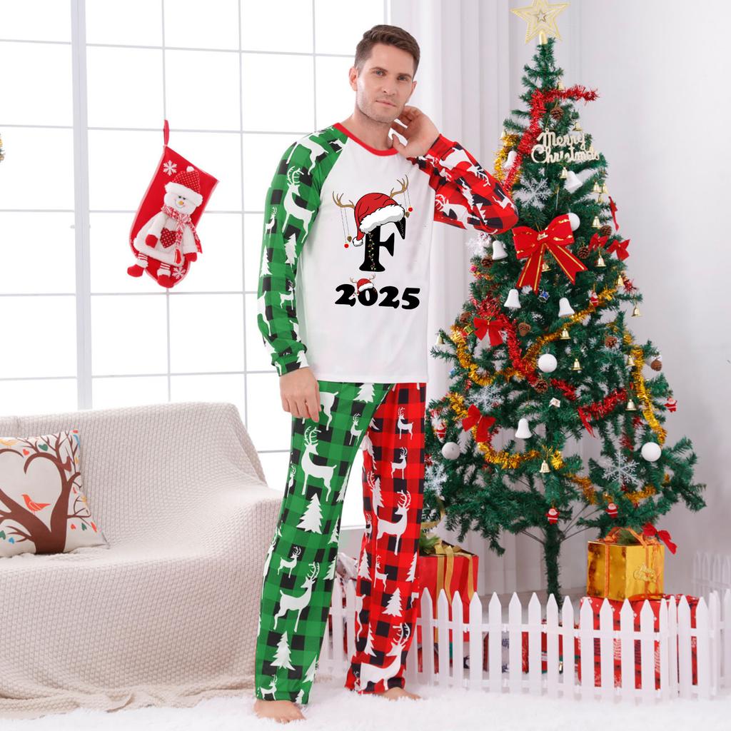 Parent-child Outfit-Christmas Print Parent-child Home Wear Set