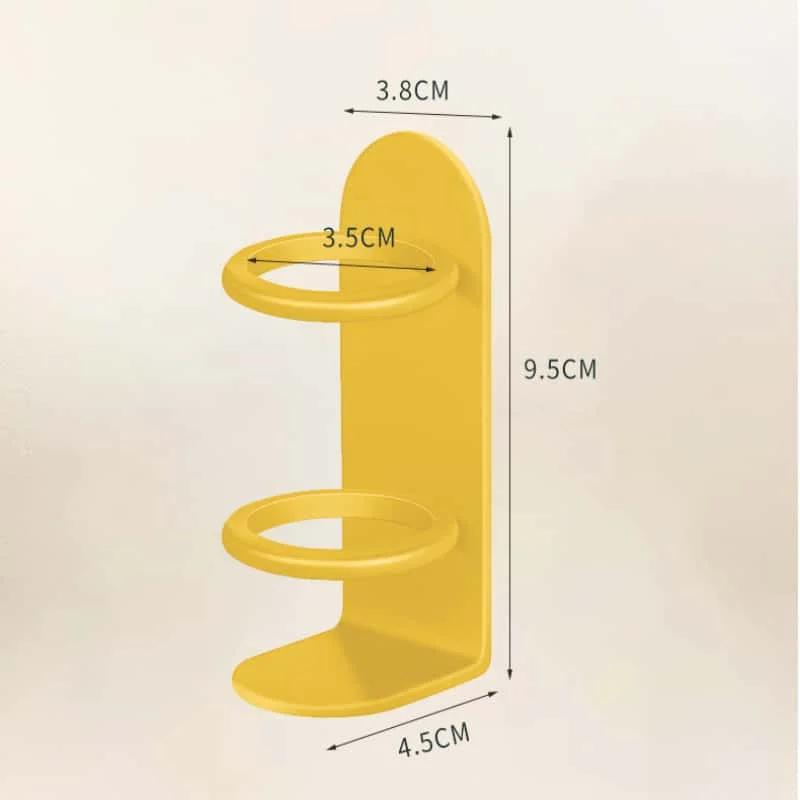 Wall-Mounted Electric Toothbrush Holder with Razor Shelf Punch-Free Storage Organizer for Space-Saving Bathroom Accessories