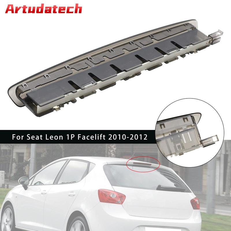 Artudatech LED Rear High Level Third Brake Stop Light 6J0945097A For Seat Ibiza 2009-2017 BLK