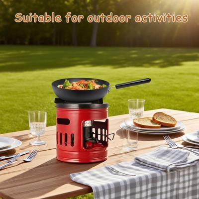 Portable Kerosene Stove Lightweight 10-Wicks Camp Stove Heater Outdoor Cooking BBQ Picnic Camping Hiking 2-4 Person Kerosene Furnace Burner