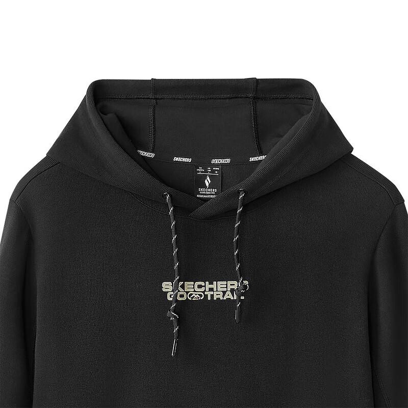 Skechers Outdoor Series Comfortable Pullover Hoodie Men hoodies Carbon-Black L424M010-0018