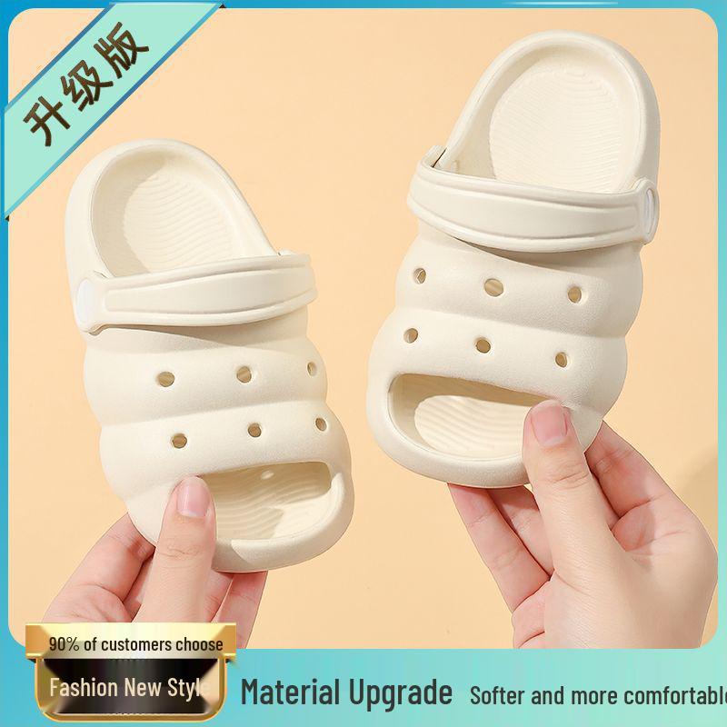 Kids' Soft Summer Indoor Slippers - Lightweight Crocs for Toddlers and Children