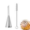 2Pcs/Set Cream Icing Piping Nozzle Stainless Steel Birthday Holiday Cake Pastry Tips Home Dining Bar Bakery Baking