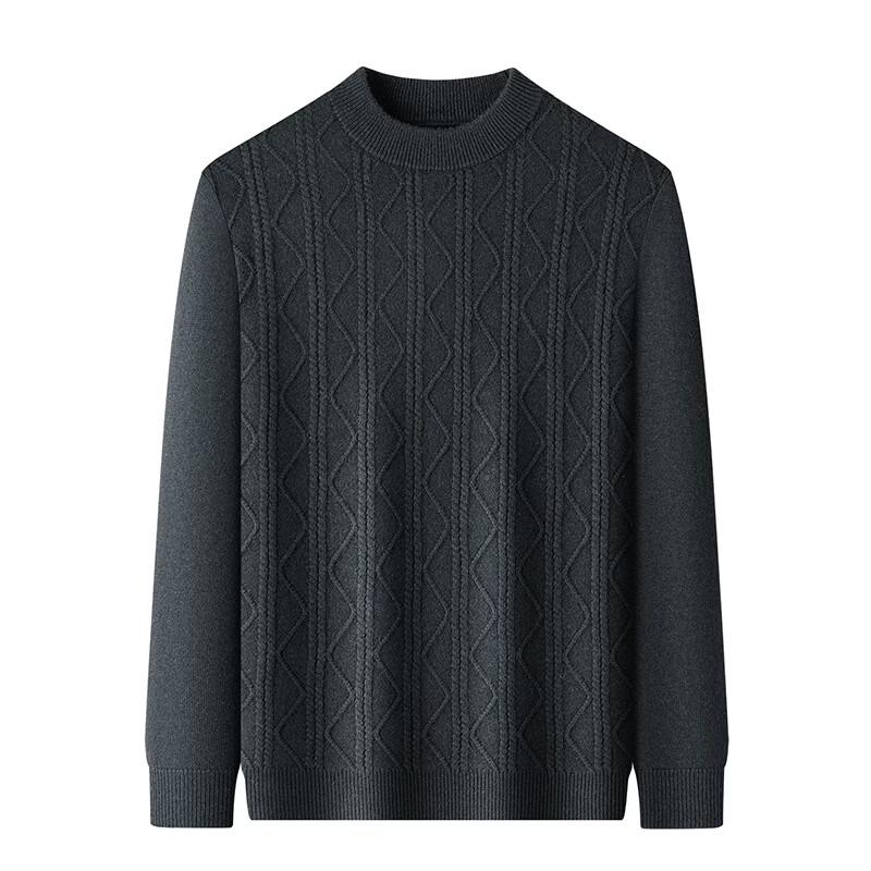 Hengyuanxiang Men's 10A Antibacterial Pure Wool Sweater