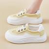 Women's Shoes High-value Thick-soled White Shoes 2025 Spring New Versatile Shoes Ins Trendy Mesh Breathable Board Shoes
